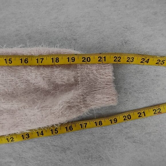 Holiday Time Pink, Shaggy, Reindeer Themed, Holiday Sweater Size L (12-14) - Picture 10 of 12